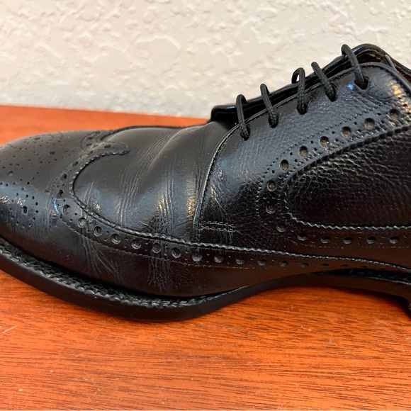 Allen Edmonds Baltic Vintage Short Wing Black V-Cleat Derby Size 11 - Picture 12 of 15